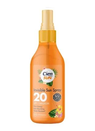 Солнцезащитный спрей водостойкий Cien Sun Invisible SPF 20 medium