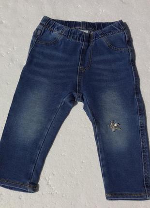 H&m. джеггинсы, лосины джинсовые 9-12 месяцев. 80 размер.