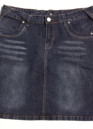 X-mail. джинсовая прямая юбка 48-50 размер.