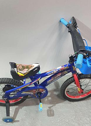 Велосипед Б/У Детский Велосипед Spiderman Blue 16'' Со Светом