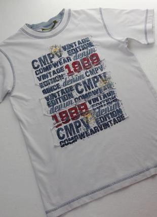 Kapp ahl. хлопковая футболка с буквами. 134-140 размер.