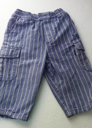 Mexx. полосатые штаны. хлопок 74 -80 размер