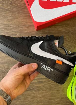 Кроссовки nike air force 1 off-white volt  ⁇  оригинал