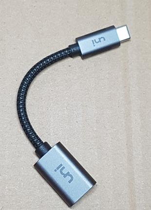 Uni Адаптер USB-C на USB 3.0, [алюминиевый корпус]