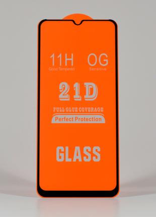 Защитное стекло на Samsung A03 клей по всей поверхности 21D
