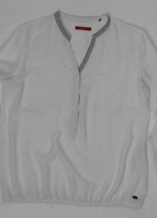Esprit. белая рубашка блуза из вискозы