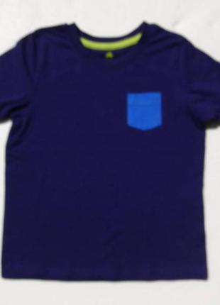 Lupilu. синяя футболка с кармашком.