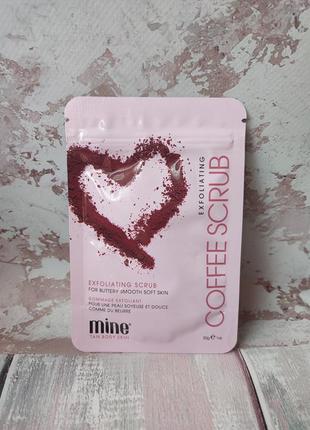 Кавовий скраб для тіла minetan coffee scrub