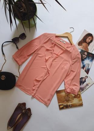 Нарядная персиковая блузка oasis