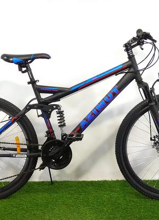 Гірський велосипед Azimut Race 26 GD рама 18 чорно-синій