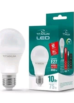 Лампа LED 10W E27 яскраве світло Titanum