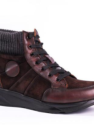 Зимние ботинки коричневые Covalli 42 размер