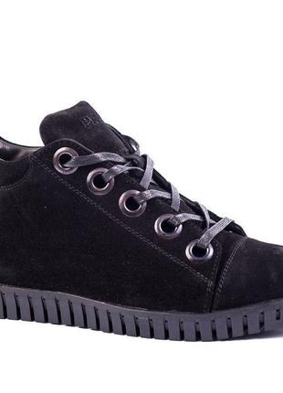 Ботинки зимние Prime shoes замшевые черные 42 43 44 размер
