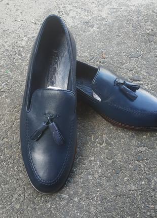 Синие туфли – лоферы Rifellini 42, 44 размер