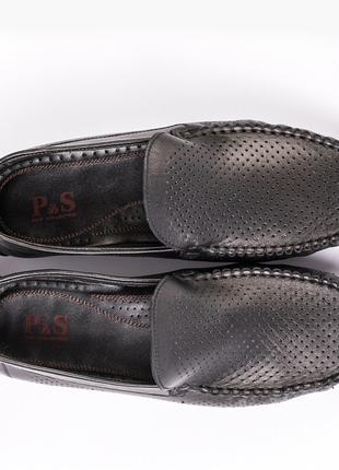 Мокасины Prime Shoes черные 39 40 41 42 43 44 45 размер