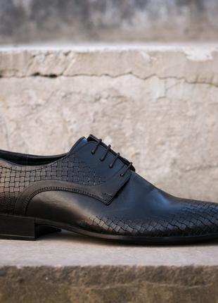Турецкая обувь - черные туфли 42 43 размер