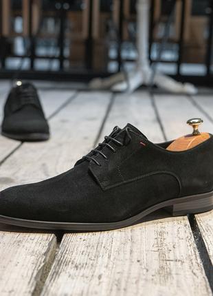 Черные замшевые туфли 39 42 44 размер