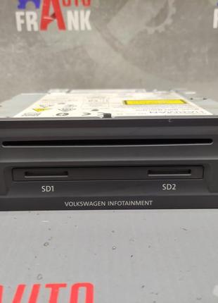Блок навигации/ картридер CD, SD 3G0035043C для Volkswagen Gol...