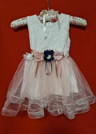 Детское пышное праздничное торжественное платье