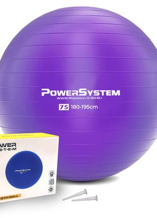М'яч для фітнесу (фітбол) Power System PS-4013 Ø75 cm PRO Gymb...