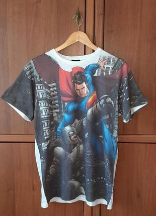 Чоловіча футболка бетмен супермен | batman superman dc comics