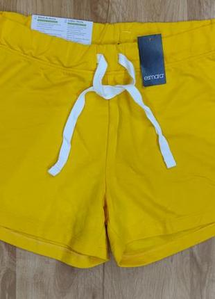 Жіночі однотонні шорти esmara, розмір m(40/42), жовтий