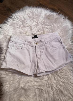 Белые джинсовые шорты h&amp;m 36/6 на s/m