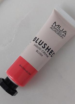 Рідкі кремові рум'яна mua makeup academy blushed liquid blusher