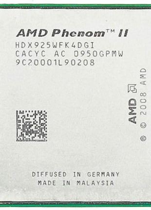 Процессор AMD Phenom II X4 925 2.80GHz/6M/4GT/s (HDX925WFK4DGI...