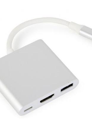 Переходник USB Type-C to HDMI Cablexpert (A-CM-HDMIF-02-SV)