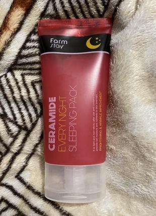 Ночная маска farm stayз керамидами ceramide every night sleepi...