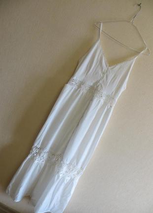 Летнее белое сарафан, платье h&amp;m р. 38