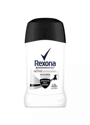 Твердий дезодорант жін 40мл ACTIVE protectionInvisible ТМ REXONA