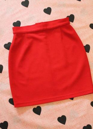 Новичка красная юбка от new look размер м❤️