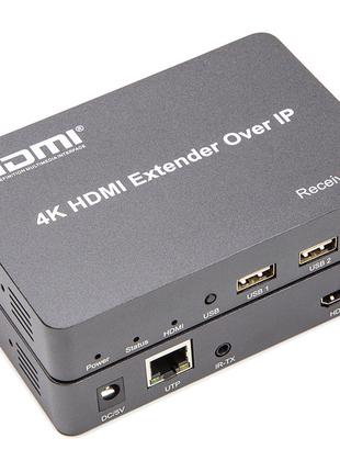 Подовжувач HDMI сигналу PowerPlant HDMI 4K/30hz, до 150м, чере...