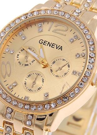 Наручные кварцевые часы женские Geneva gold