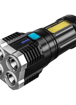 Ліхтар ручний X509/S03-4LED+COB, Li-Ion акумулятор, ЗУ microUSB
