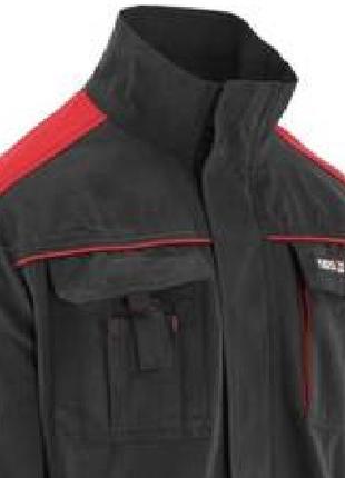 Куртка робоча COMFY розмір S, чорно-червона, 7 кишень, 100% ба...