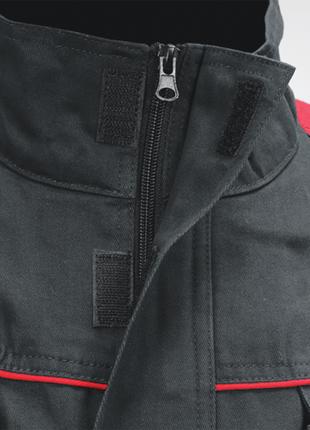 Куртка робоча COMFY розмір М, чорно-червона, 7 кишень, 100% ба...