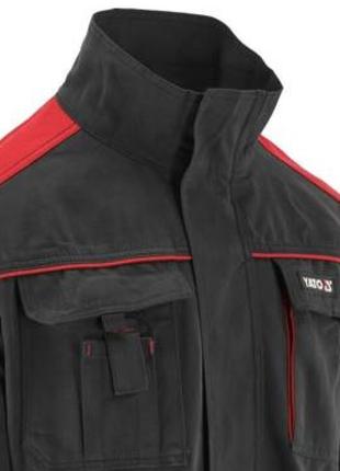 Куртка робоча COMFY розмір L, чорно-червона, 7 кишень, 100% ба...
