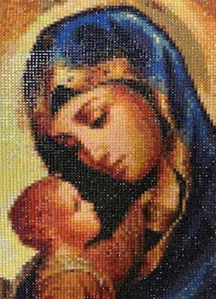 Набор Алмазная мозаика вышивка Икона Дева Мария с младенцем на...