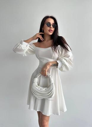 Абсолютно особое, лаконичное платье белого цвета🌿