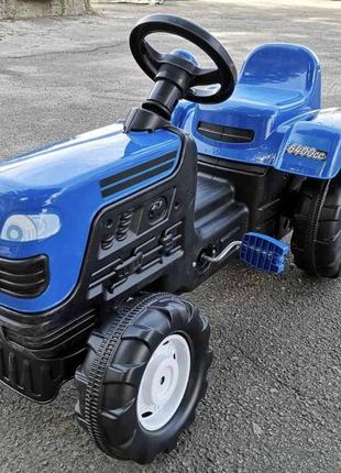 Детский педальный синий трактор 8045 DOLU