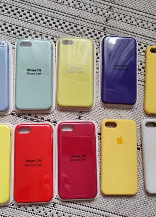 Чехол Silicone Case для iPhone 7 8 палитра