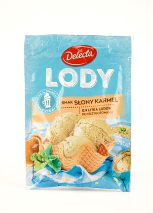 Сухое мороженое Delecta Lody со вкусом соленой карамели 57г (П...