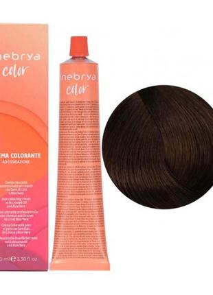 Крем-фарба для волосся Inebrya Color 5/3 Світлий каштан золоти...