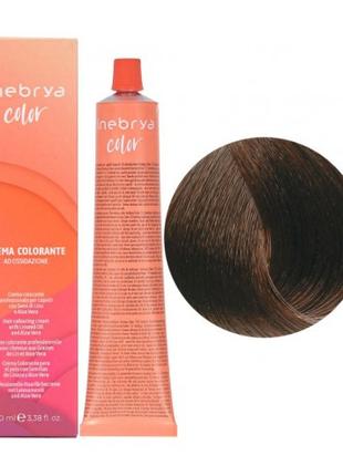 Крем-фарба для волосся Inebrya Color 5/0 Світло-каштановий із ...