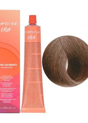 Крем-фарба для волосся Inebrya Color 5/7 Каштан коричневий сві...