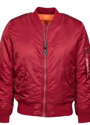 Женская куртка бомбер MA-1 W Flight Jacket Alpha Industries(red)