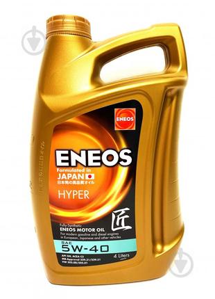 Моторное масло ENEOS HYPER SN/C3 5W-40 4 л (EU0031301N)